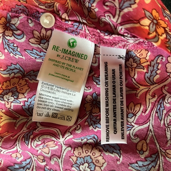 J. Crew long sleeve thin cotton popover NWT - Picture 7 of 8